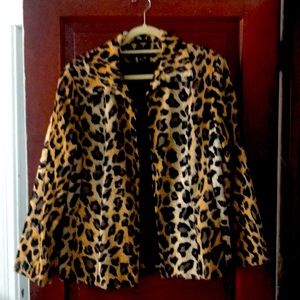 Leopard print blazer